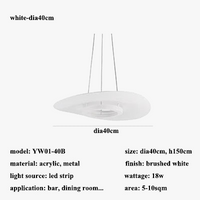 Suspension LED en métal au design nordique ajustable