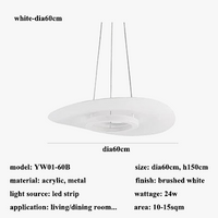 Suspension LED en métal au design nordique ajustable