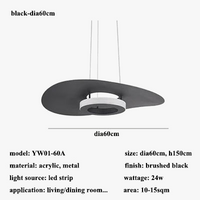 Suspension LED en métal au design nordique ajustable