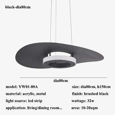 Suspension LED en métal au design nordique ajustable