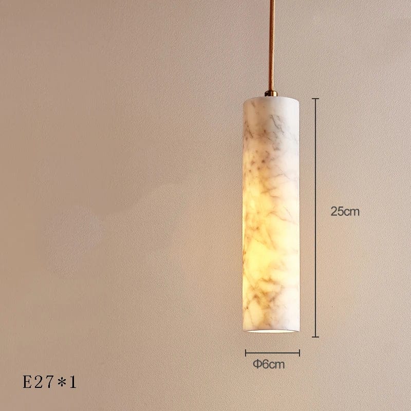 Suspension LED en marbre design de luxe | Marco Lucetti 25 cm / Argent / Dimmable