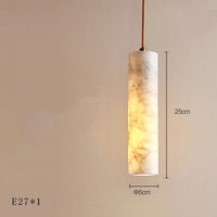 Suspension LED en marbre design de luxe | Marco Lucetti 25 cm / Argent / Dimmable