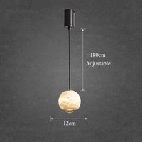 Suspension LED en marbre espagnol naturel | Marco Lucetti