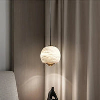 Suspension LED en marbre espagnol naturel | Marco Lucetti