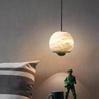 Suspension LED en marbre espagnol naturel | Marco Lucetti
