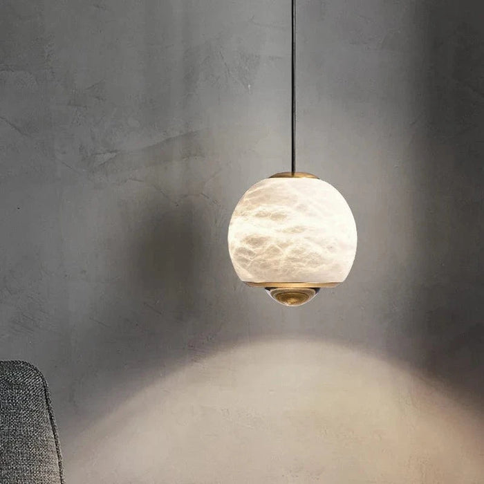 Suspension LED en marbre espagnol naturel | Marco Lucetti