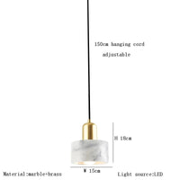 Suspension LED en marbre pour illuminer votre intérieur | Marco Lucetti Flocon de neige B / Dimmable