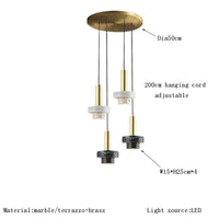Suspension LED en marbre pour illuminer votre intérieur | Marco Lucetti Tour 4 / Dimmable