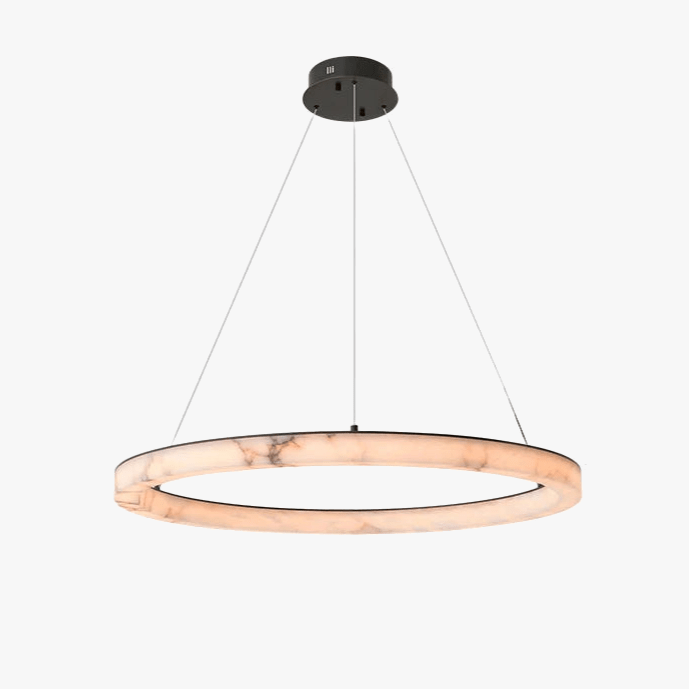 Suspension LED Luxe en Marbre Authentique