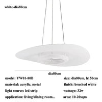 Suspension LED en métal au design nordique ajustable | Marco Lucetti Blanc 80cm / Changeable