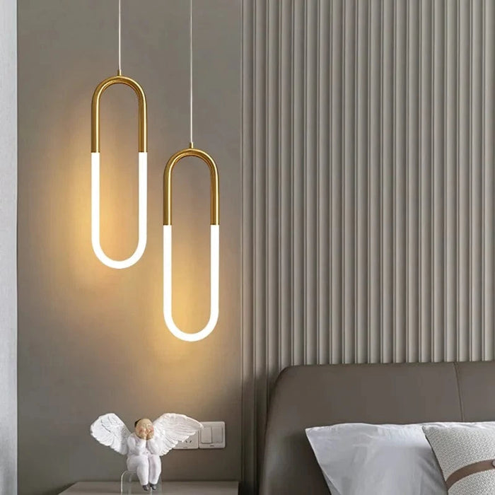 Suspension LED en or - Anneau suspendu | Marco Lucetti