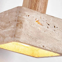 Suspension LED en pierre carrée pour décor rétro de chez vous | Marco Lucetti