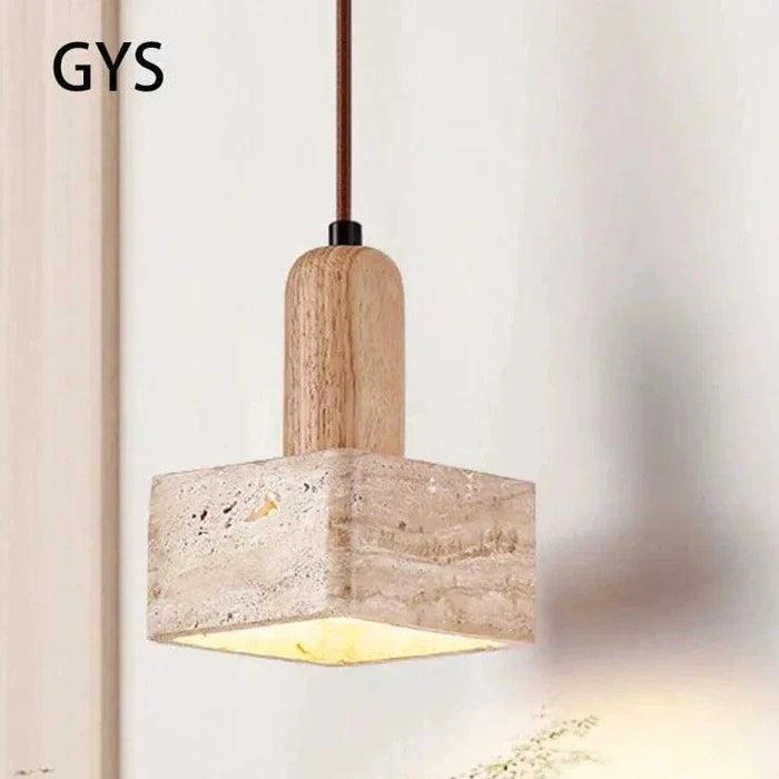 Suspension LED en pierre carrée pour décor rétro de chez vous | Marco Lucetti