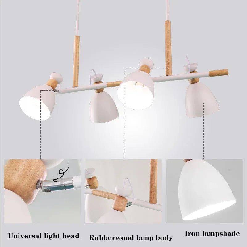 Suspension LED en Rondins Nordiques - Déco Inspirante