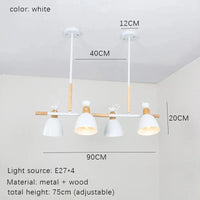 Suspension LED en Rondins Nordiques - Déco Inspirante | Marco Lucetti Blanc