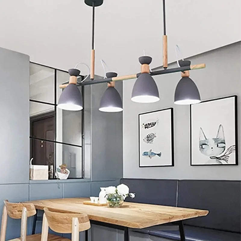 Suspension LED en Rondins Nordiques - Déco Inspirante | Marco Lucetti Noir