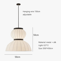 Suspension LED en soie minimaliste pour le restaurant-bar Wabi Sabi de la chambre à la salle à manger | Marco Lucetti