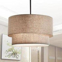 Suspension LED en tissu Cylindra | Marco Lucetti Beige / 40cm
