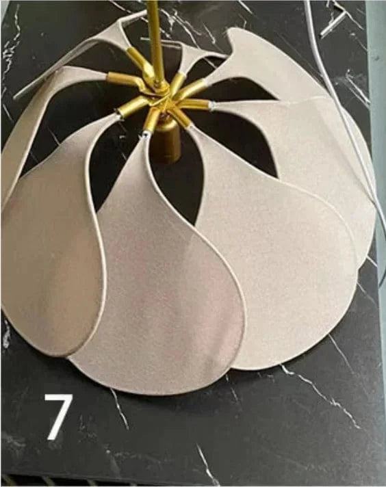 Suspension LED en tissu nordique - Décoration d'intérieur de qualité | Marco Lucetti Couleur 7 / Lumière chaude / D60cm