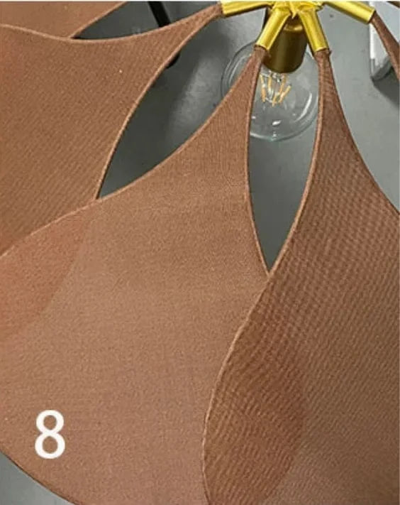 Suspension LED en tissu nordique - Décoration d'intérieur de qualité | Marco Lucetti Couleur 8 / Lumière chaude / D80cm