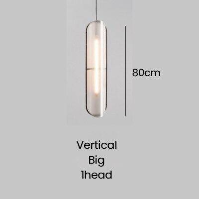 Suspension LED en verre à la forme rétro. | Marco Lucetti B