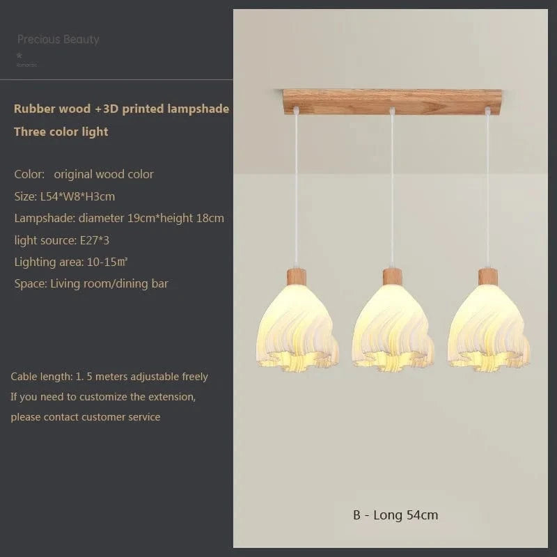 Suspension LED en verre au design nordique contemporain | Marco Lucetti B Long tricolore / CHINE