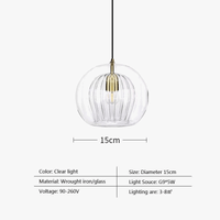 Suspension LED en verre au design nordique - Gris fumé influence scandinave | Marco Lucetti
