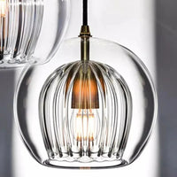 Suspension LED en verre au design nordique - Gris fumé influence scandinave | Marco Lucetti