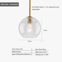 Suspension LED en verre au design nordique minimaliste - Élégance Scandinave