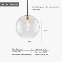 Suspension LED en verre au design nordique minimaliste - Élégance Scandinave