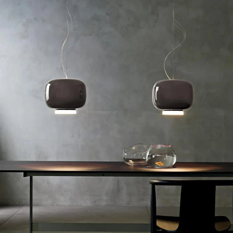 Suspension LED en verre au design scandinave contemporain | Marco Lucetti