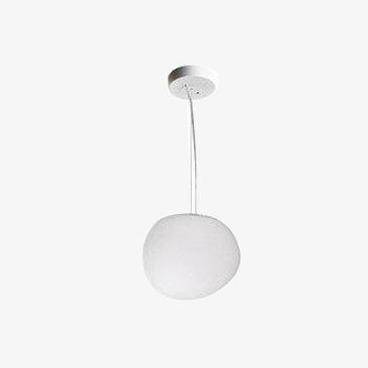Suspension LED en verre blanc au design élégant | Marco Lucetti 23cm