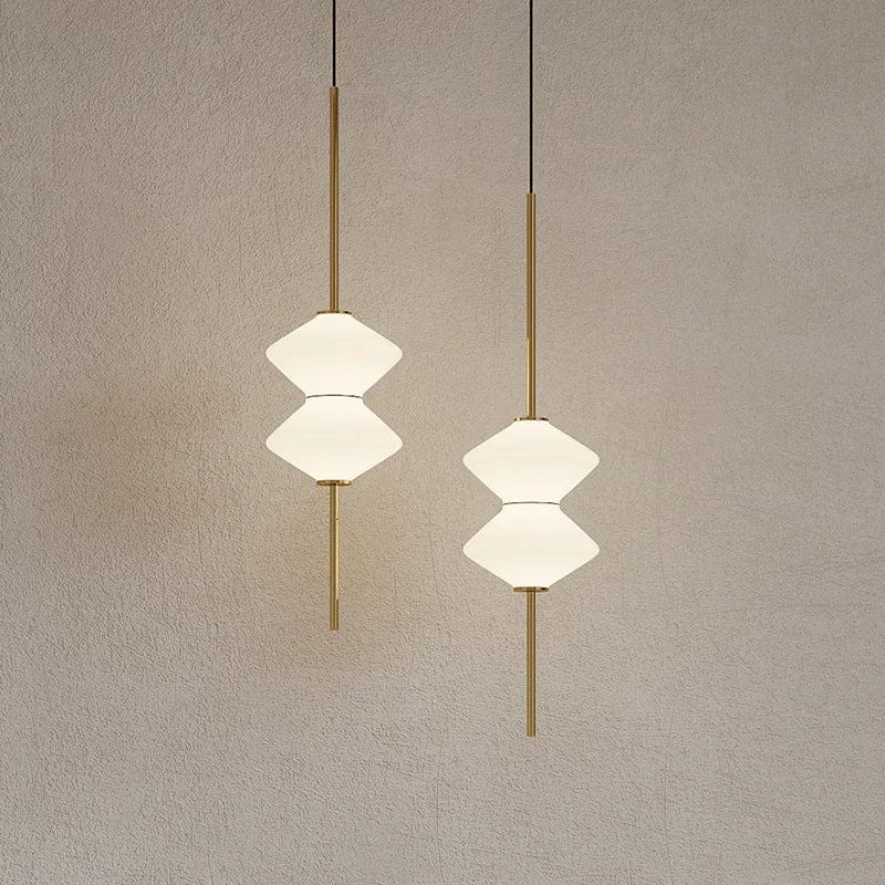 Suspension LED en verre blanc design | Marco Lucetti