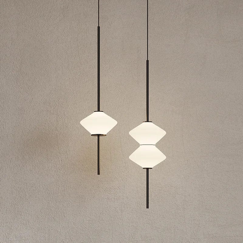 Suspension LED en verre blanc design | Marco Lucetti