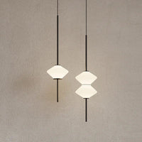 Suspension LED en verre blanc design | Marco Lucetti