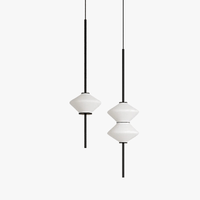 Suspension LED en verre blanc design | Marco Lucetti