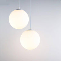 Suspension LED en verre blanc pour un Loft Chic | Marco Lucetti