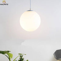 Suspension LED en verre blanc pour un Loft Chic | Marco Lucetti
