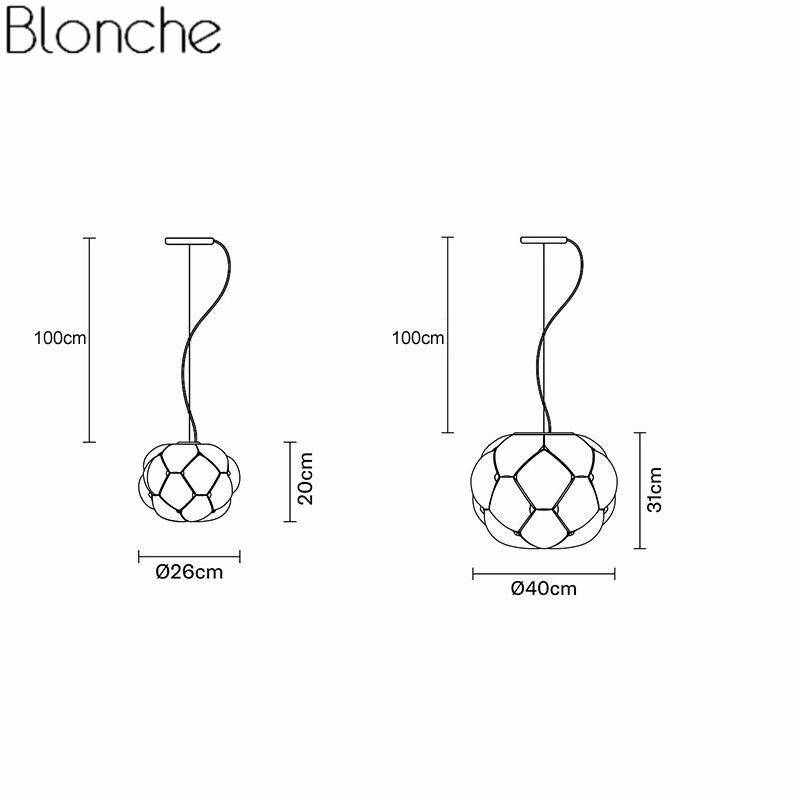 Suspension LED en verre Cloud Light | Marco Lucetti