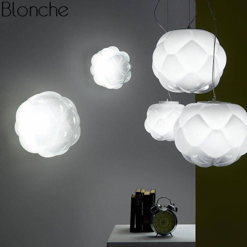 Suspension LED en verre Cloud Light | Marco Lucetti