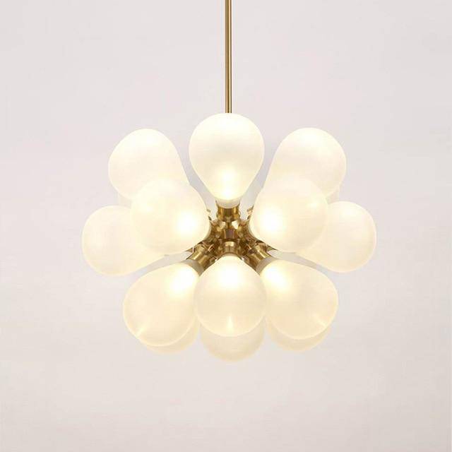 Suspension LED en verre coloré Glass Luxe | Marco Lucetti Blanc / Froide