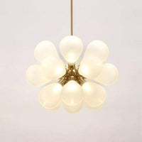 Suspension LED en verre coloré Glass Luxe | Marco Lucetti Blanc / Froide