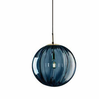 Suspension LED en verre coloré | Marco Lucetti Bleu / 15cm