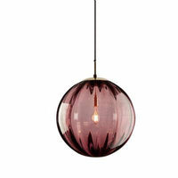 Suspension LED en verre coloré | Marco Lucetti Rouge / 15cm