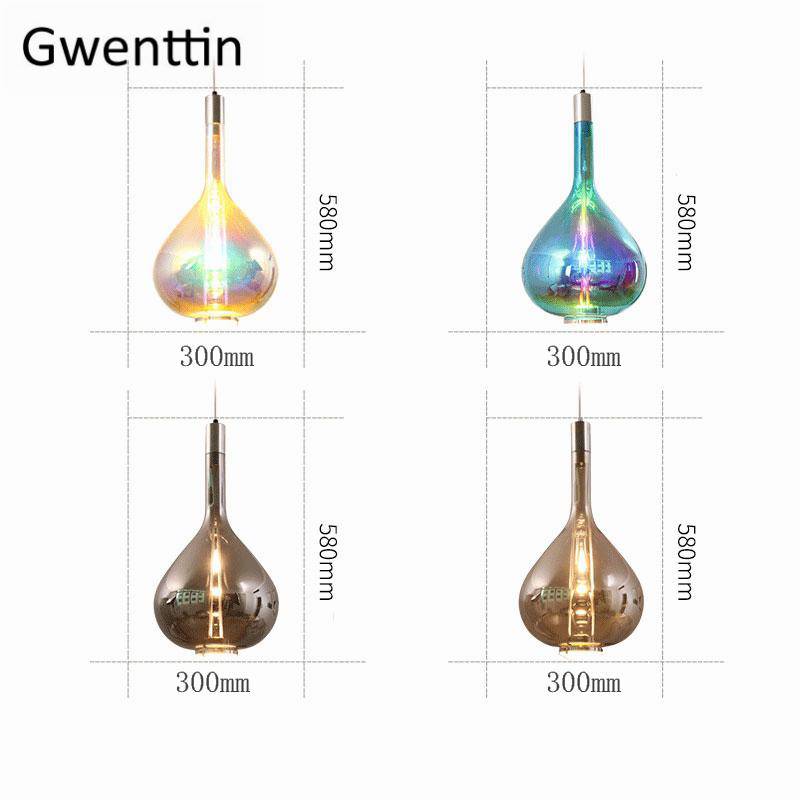 Suspension LED en verre coloré Waterdrop. | Marco Lucetti