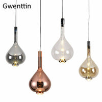 Suspension LED en verre coloré Waterdrop. | Marco Lucetti