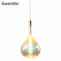 Suspension LED en verre coloré Waterdrop. | Marco Lucetti Mixte