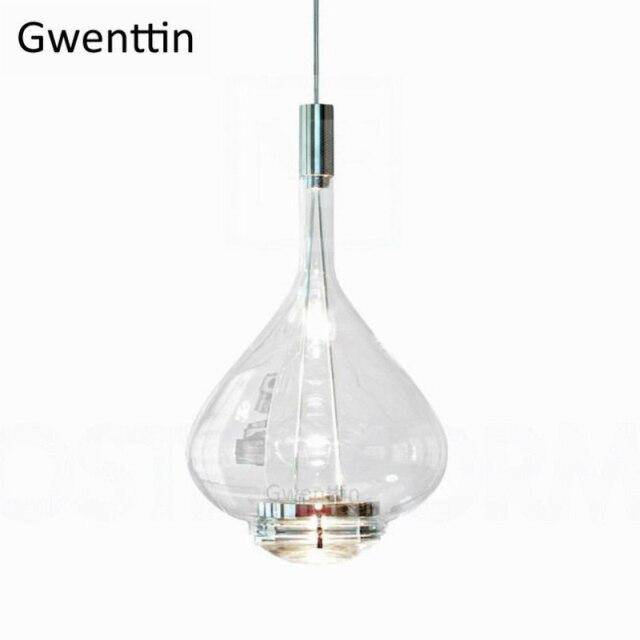 Suspension LED en verre coloré Waterdrop. | Marco Lucetti Transparent
