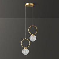 Suspension LED en verre cristal de luxe. | Marco Lucetti