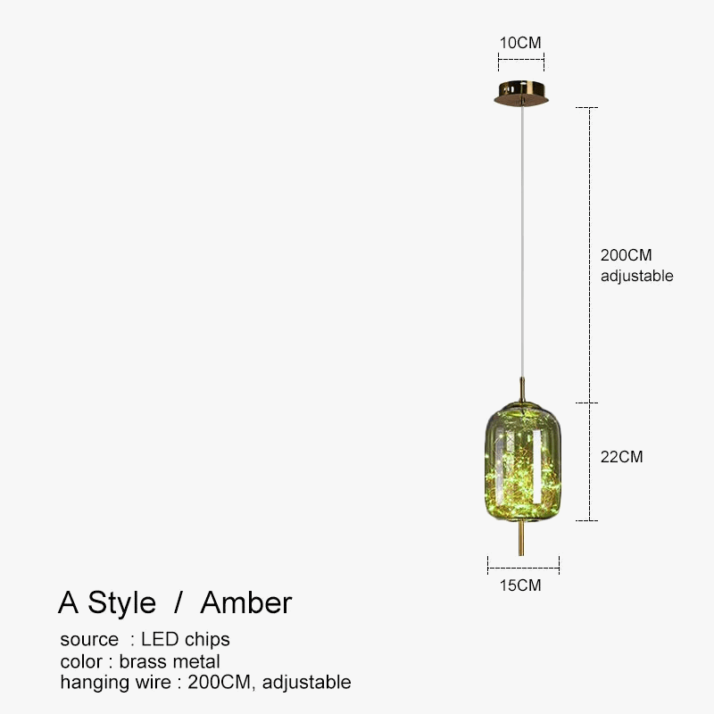 Suspension LED en verre de luxe | Marco Lucetti